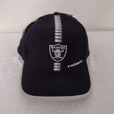 复古 Oakland Raiders 帽子 男式 OS 标志 运动可调节绑带帽 h5 — 第 1/4 张图片