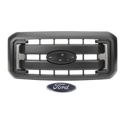 11-16 Ford F250 F350 F450 F550 Super Duty Negro Parrilla Radiador Parrilla Emblema Fabricante de Equipo Original Foto 1 de 4