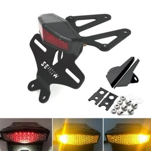 RED LED Short Tail Tidy License Plate Fender For YAMAHA SEROW 250 XT250 2018+ - Picture 1 of 11