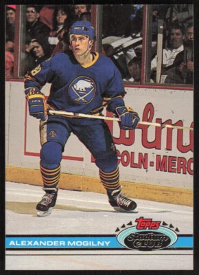 1991-92 Stadium Club Alexander Mogilny Hockey Card #195 - Buffalo Sabres - Image 1 of 2