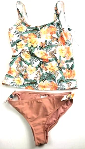 Roxy Girl’s Love Is Big Floral Tankini Set, Multicolor Size 16 - Picture 1 of 3