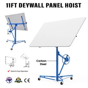 11FT Drywall Panel Lifter Plasterboard Hoist Lift Gyprock Sheet Raising Tool - Picture 1 of 12