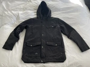 Armada Washer Waxed Cotton Jacket Parka Ski Wear Men’s Large Black Rare - Picture 1 of 8
