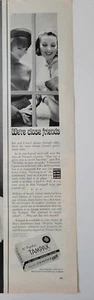 1963 Tampax tampons we're close friends vintage ad - Picture 1 of 1