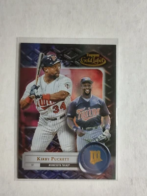 2022 Topps Gold Label Class 1 Black Kirby Puckett #97 HOF - Image 1 of 2