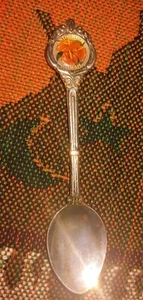 Vintage ANTHURIUM HAWAII Collectors World EPAI 4 1/2" Spoon Made in New Zealand - Picture 1 of 3