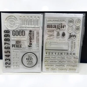 Kelly Purkey JOYFUL & BRIGHT December Christmas Planner Rubber Stamps - Picture 1 of 1