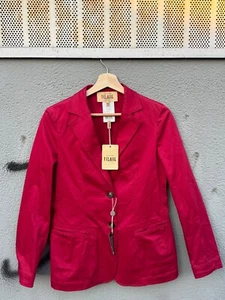 Neu mit Etikett Alviero Martini Damen-Blazer mit 2 Knöpfen UK 14 rosa Baumwolle - Bild 1 von 11