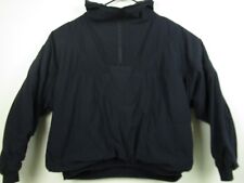 Vintage Mens Saturdays Medium Black 1/2 Zip Pullover Mock Neck Coat
