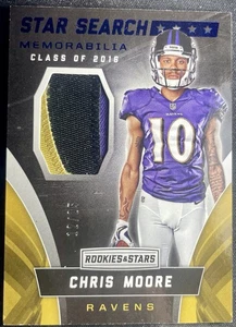2016 Panini Rookies & Stars Star Search Memorabilia Prime /25 Chris Moore #33 RC - Picture 1 of 2