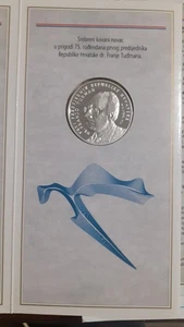 CROATIA 150 Kuna 1997 Silver Proof 'President Dr.Franjo Tudman' Mint Pack - Imagen 1 de 10