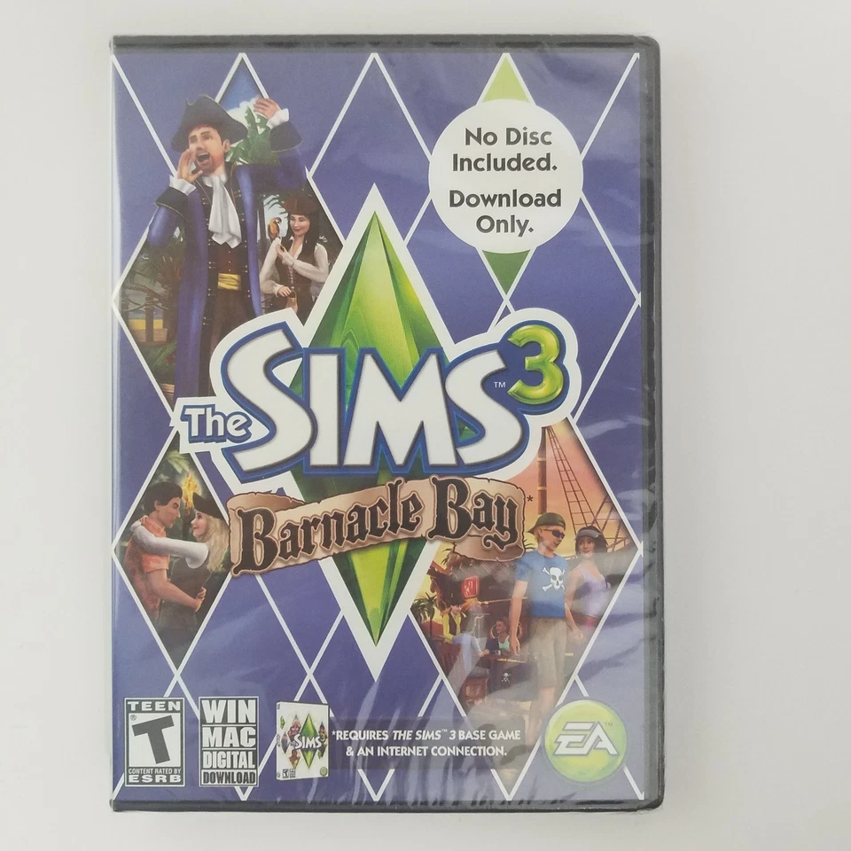 The Sims 3 Barnacle Bay PC, 2010 New Factory Sealed Digital Win PC Mac EA Sports - Image 1 of 4
