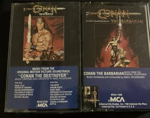 BASIL POLEDOURIS - Conan The Destroyer/Conan The Barbarian Cassettes VG++ - Picture 1 of 1