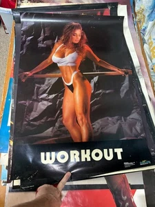 #286 Vintage Poster 32x22 Sexy Brunette Sandi Korn Sandra Taylor Workout Pin Up - Picture 1 of 7