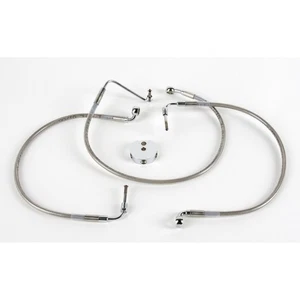Drag Front Standard Length Clear-Coated Braided SS Brake Line Kit - 1204-2739 - Picture 1 of 1