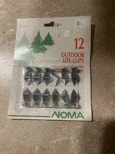 unopened package of 12 Noma metal outdoor lite clips #413 - Bild 1 von 2