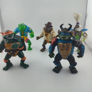 Vintage TMNT Action Figuren Teenage Mutant Ninja Turtles Leonardo Space Usagi - Bild 1 von 19
