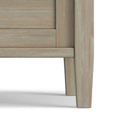 Simpli Home Warm Shaker Wood 20" Rectangle Transitional End Side Table in Gray - Image 1 of 4