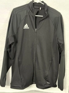 Adidas Climalite Hombres Chaqueta de Pista Ropa Activa Negra Cremallera Completa Talla Grande - Imagen 1 de 5