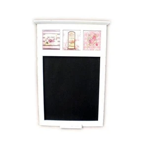 Wood And Ceramic Tiles Framed Chalkboard - Picture 1 of 1