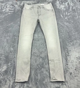 Jeans All Saints sigaretta uomo taglia 32 grigio bottone mosca 5 tasche - Foto 1 di 12