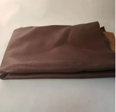 Leather scraps, Dark Brown - Image 1 of 2