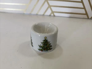 Vintage West Germany lustiges Design Weihnachtsbaum Mini Kerzenhalter (NUR EINER) - Bild 1 von 3