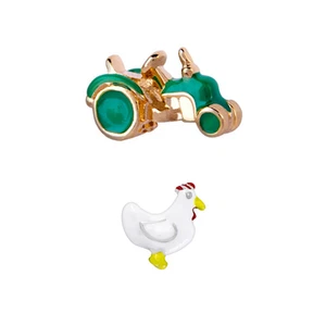 ORIGAMI OWL ~ GREEN TRACTOR (JOHN DEERE) or CHICKEN ~ SHIPPING INCLUDED - Picture 1 of 3