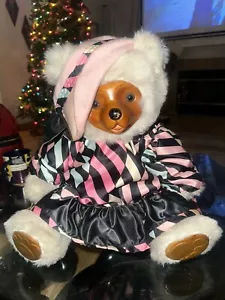 Vintage Robert Raikes "Maude" BEAR Wooden Face & Feet Numbered Limited Edition - Picture 1 of 7