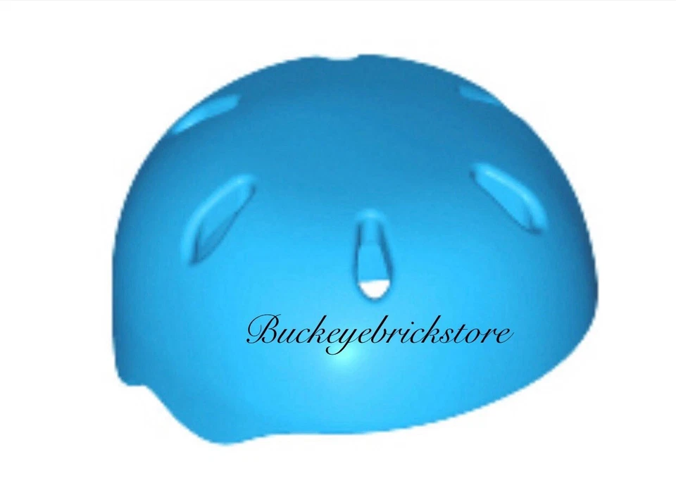 NUEVO Lego Minifigura Azul Oscuro CASCO DEPORTIVO Esquí Nieve Bicicleta Monopatín Casco Foto 1 de 1