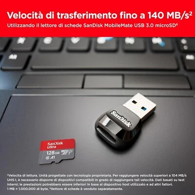 micro sd 128gb - Immagine 1 di 3