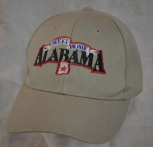 Sweet Home Alabama Beige Adjustable Baseball Cap Hat by City Hunter - Picture 1 of 10