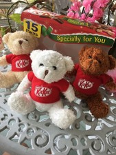 Kitkat x Teddy Bear White Beige Brown 