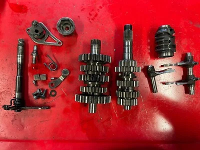 2004 CRF250R Transmission Tranny Trans Shaft Shift Gears Forks CRF250 CRF 04-09 - Image 1 of 4