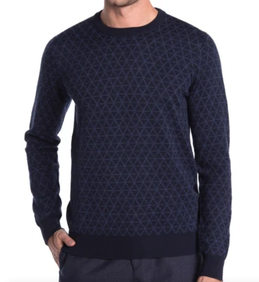 Шерстяной пуловер с принтом Toscano с круглым вырезом - Изображение 1 из 4