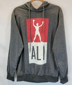 Muhammad Ali Hoodie Boys Size 2XL Gray Drawstring Long Sleeve Activewear BOXING - Picture 1 of 6