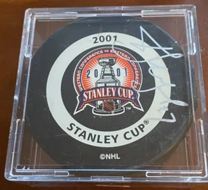 SIGNED OFFICIAL NHL GAME PUCK ALEXEI KOVALEV 92 STANLEY CUP FINAL INGLASCO VEGUM - Picture 1 of 7