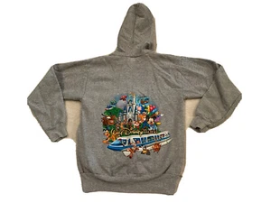 Walt Disney World kids Large full zip heather gray Disney Friends - Picture 1 of 7