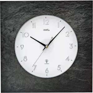AMS 5546 Wanduhr modern 34 x 34 x 5 cm Funkwanduhren Wanduhren modern Wanduhr - Bild 1 von 1