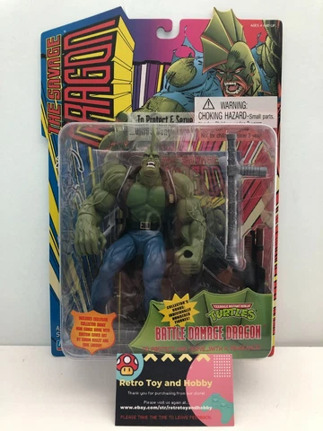 Battle Damage Savage Dragon TMNT Comic Vintage Playmates 1995 MOC GEM MINT 🔥 Cover