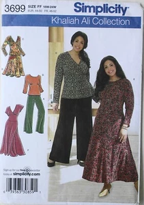 Simplicity 3699 Womens Plus Dress Tops Pants Sewing Pattern Sz 18W-24W - Picture 1 of 1