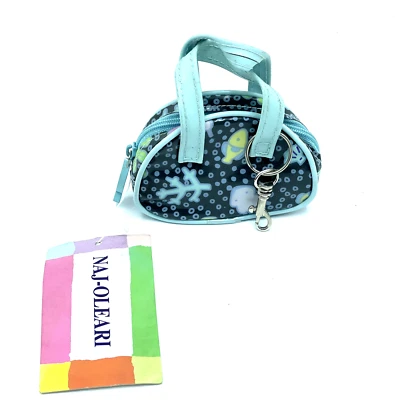 VINTAGE RARE NAJ-OLEARI NAJOLEARI MINI BAG KEYCHAIN PORTA OGGETTI PORTACHIAVI QB - Imagen 1 de 2