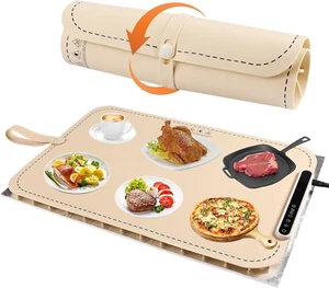 Warming Mat for Food, Electric Food Warming Mat with 7 Adjustable Temperature - Picture 1 of 12