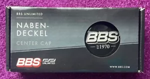 4 BBS Original Nabendeckel Emblem SCHWARZ W Gold 58071040.4 56mm est. 1970 Edit - Bild 1 von 3
