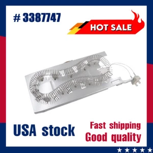 3387747 Elemento calefactor secadora para Whirlpool Kenmore & Roper AP6008281 PS11741416 - Imagen 1 de 10