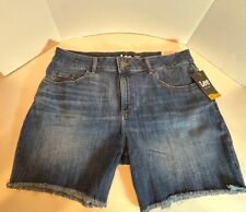 LEE Jean Shorts Womens Plus SIZE 16W Cut Off High Rise Blue Denim Heritage NWT