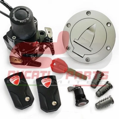 DUCATI MULTISTRADA 1200 GEN1 HANDS FREE IGNITION 2 FOBS RED KEY GAS CAP PANNIERS - Image 1 of 2