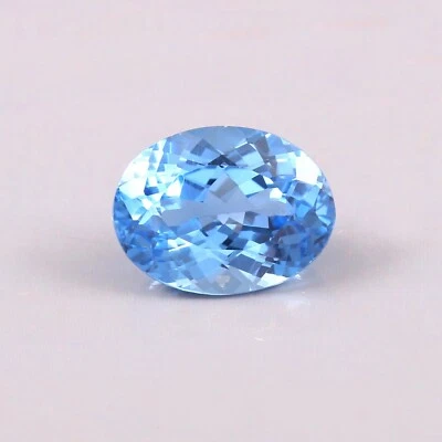 AAA Natural Flawless Brazilian Aquamarine Loose Oval Gemstone Cut 14x10 MM - Image 1 of 4