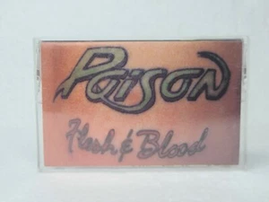 Poison Flesh And Blood 1990 Enigma Records Soft Rock Glam Rock Cassette Tape - Picture 1 of 4