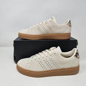 Adidas Advantage 2.0 'Beige/Leopard' Tennis Shoes / JQ7396 / Women's Size 7 - Picture 1 of 6